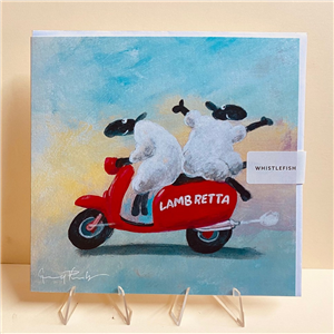 Whistlefish Greeting Card Lambretta 16x16cm